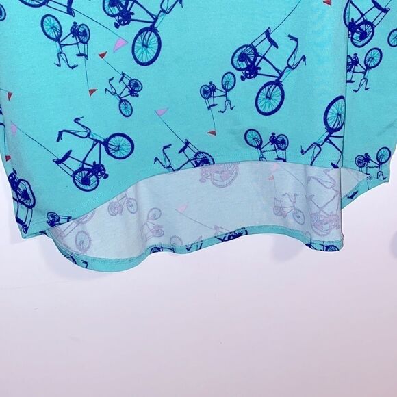 LuLaRoe Irma tunic with bicycle print size small - Picture 6 of 6
